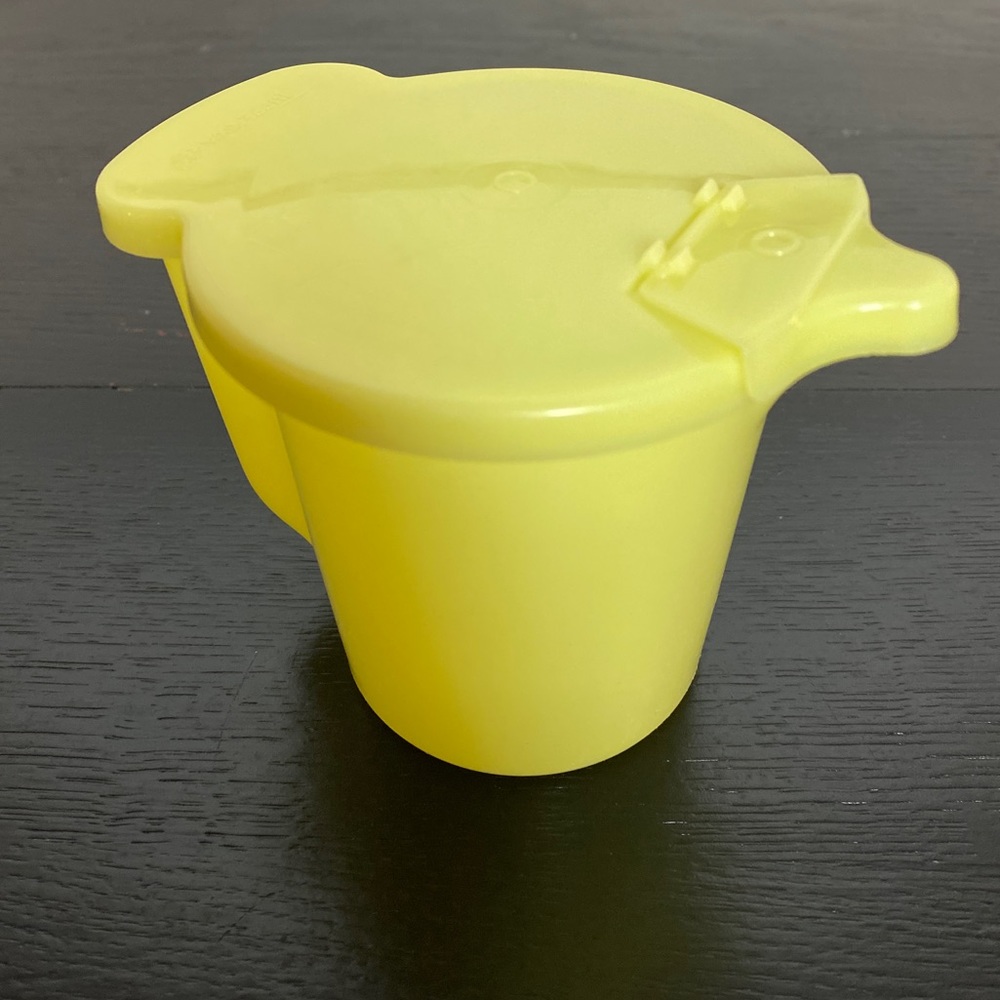 Vintage Tupperware Cream Container with Lid and Spout